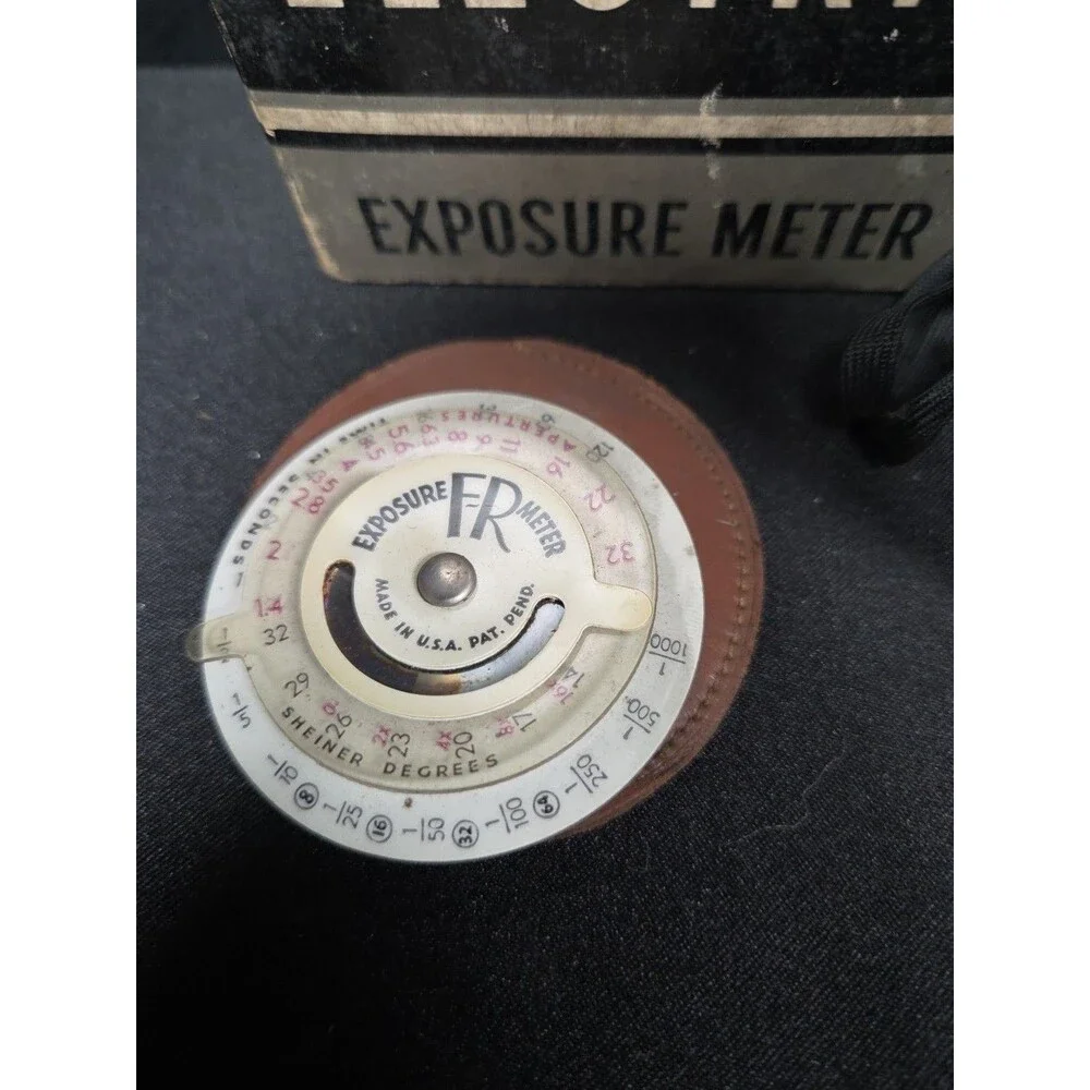 General Electric Exposure Meter Type DW 48 Box, Papers & Meter Circa 1940's